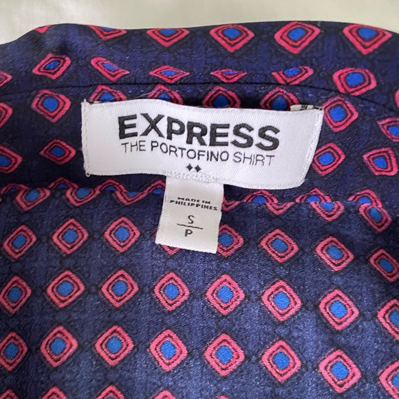 Express the portofino patterned button down shirt S - Picture 5 of 5